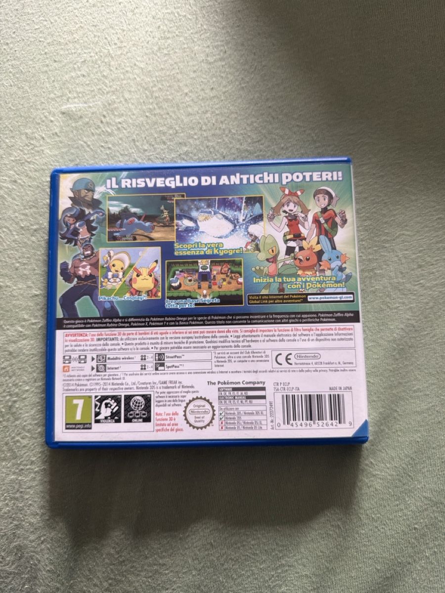 Nintendo Giochi: Pokémon zaffiro Alpha 3DS – Usato da Sementina venduto da bru_vpp5 2