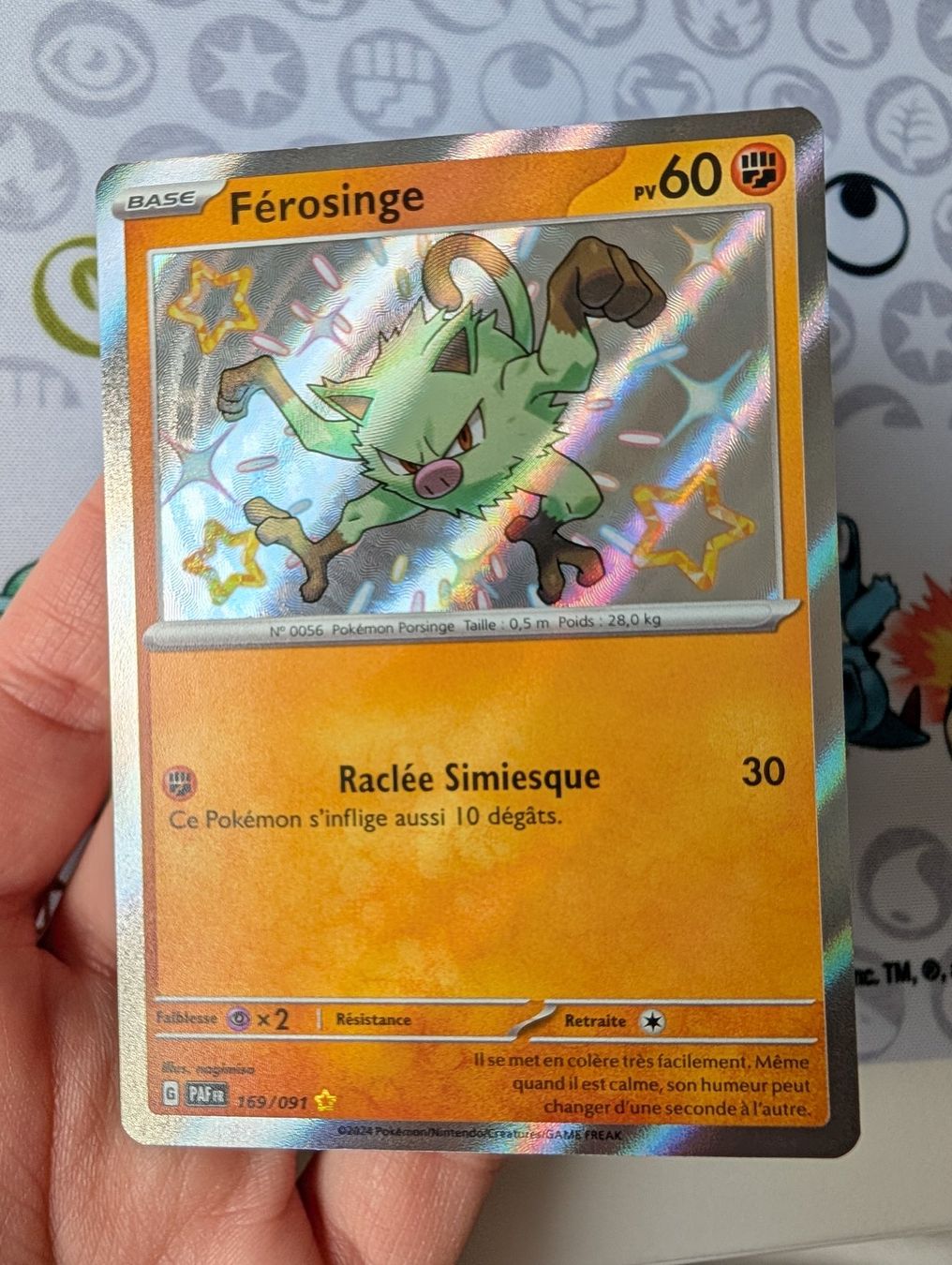 Pokémon Carte collezionabili: Carte Pokémon FR Férosinge Destinées de Paldea PAF – Nuovo (secondo la descrizione) da Thônex venduto da Janadel 1