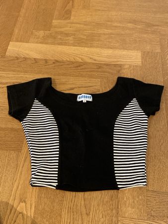 Damen Crop Top gestreift Grösse S top Zustand