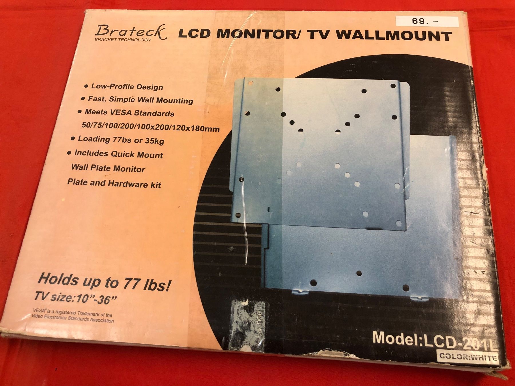 Supporti a parete: LCD-201L Brateck TV-Wandhalterung – Nuovo e nell'imballaggio originale da Neerach venduto da Arbimus 1