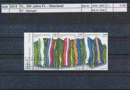 2012 FL, "300 Jahre Oberland", ET - Stempel