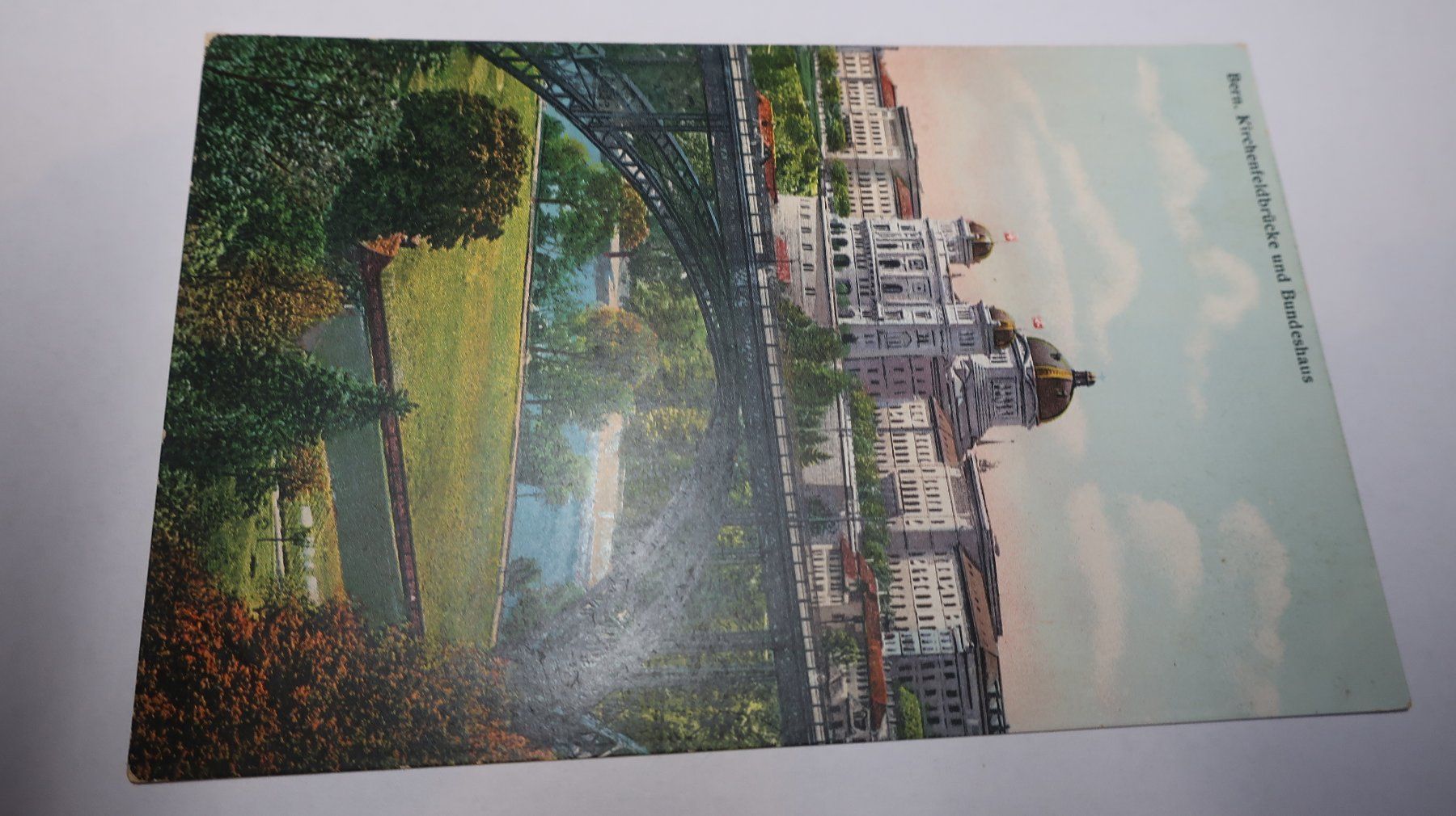 Cartes postales: Bern Kirchenfeldbrücke und Bundeshaus – D'occasion à Cormoret par Pascalll2001 1