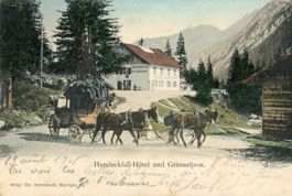 Handeck   BE -  Grimsel -  Hôtel & Postkutsche   um  1 9 0 6