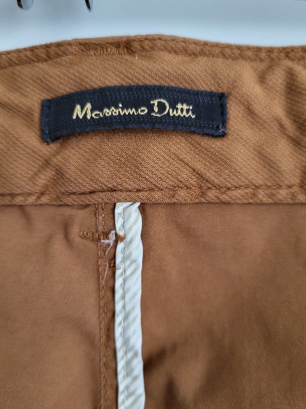 Massimo Dutti Hosen: Massimo Dutti Damenhose Gr.38 - hellbraun, Baumwolle – Gebraucht aus Baar von clar6 6