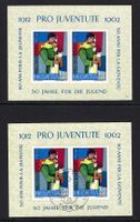 1962 Pro Juventute Blocks J199, ungebr.* & ET-ʘ KP 12