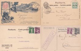 40 Stk. Alte CH Postkarten, Karten