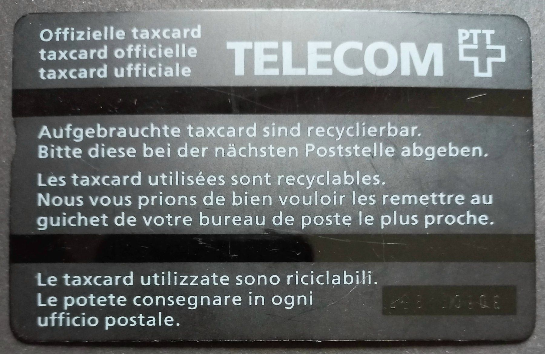 Swisscom Schede telefoniche: Taxcard - Musik - CH – Usato da Niederuzwil venduto da lubimaja 1
