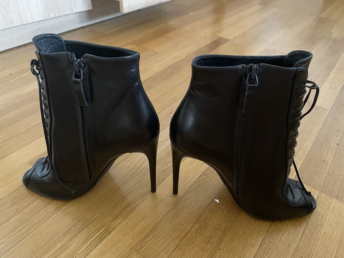 Damenschuhe: Tom Ford Leather Open Toe Ankle Boots, Size 39, Black 50 – Neu (gemäss Beschreibung) aus Dietikon von val_7c5x 4