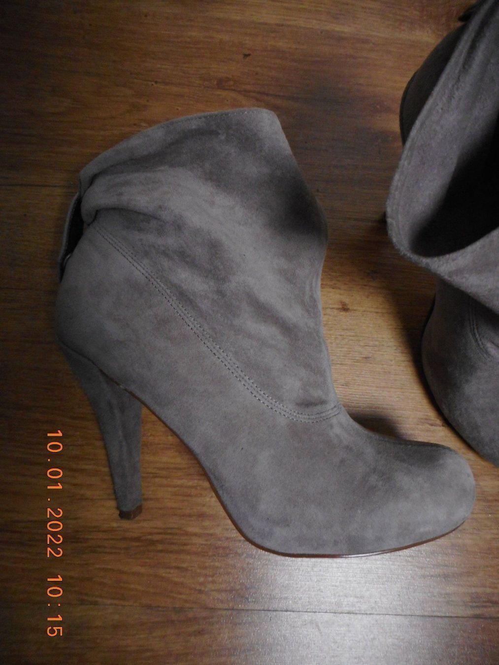 Damenschuhe: MODISCHE Echt Leder STIEFELETTE Gr.37 hellgrau BOOTS – Neu (gemäss Beschreibung) aus Holziken von Rupe 2