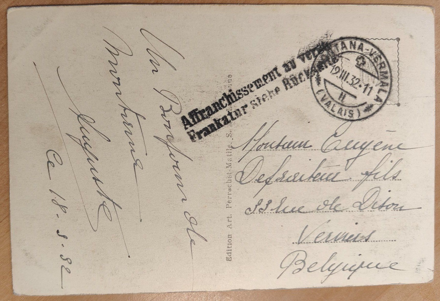 Cartoline postali: Bisse de Leyton um 1930 – Usato da St. Erhard venduto da Chaeferli6 1