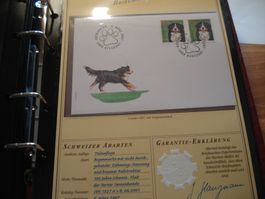 Abart "Berner Sennenhund" 2007, FDC, Zähnung/Braune Fellstru