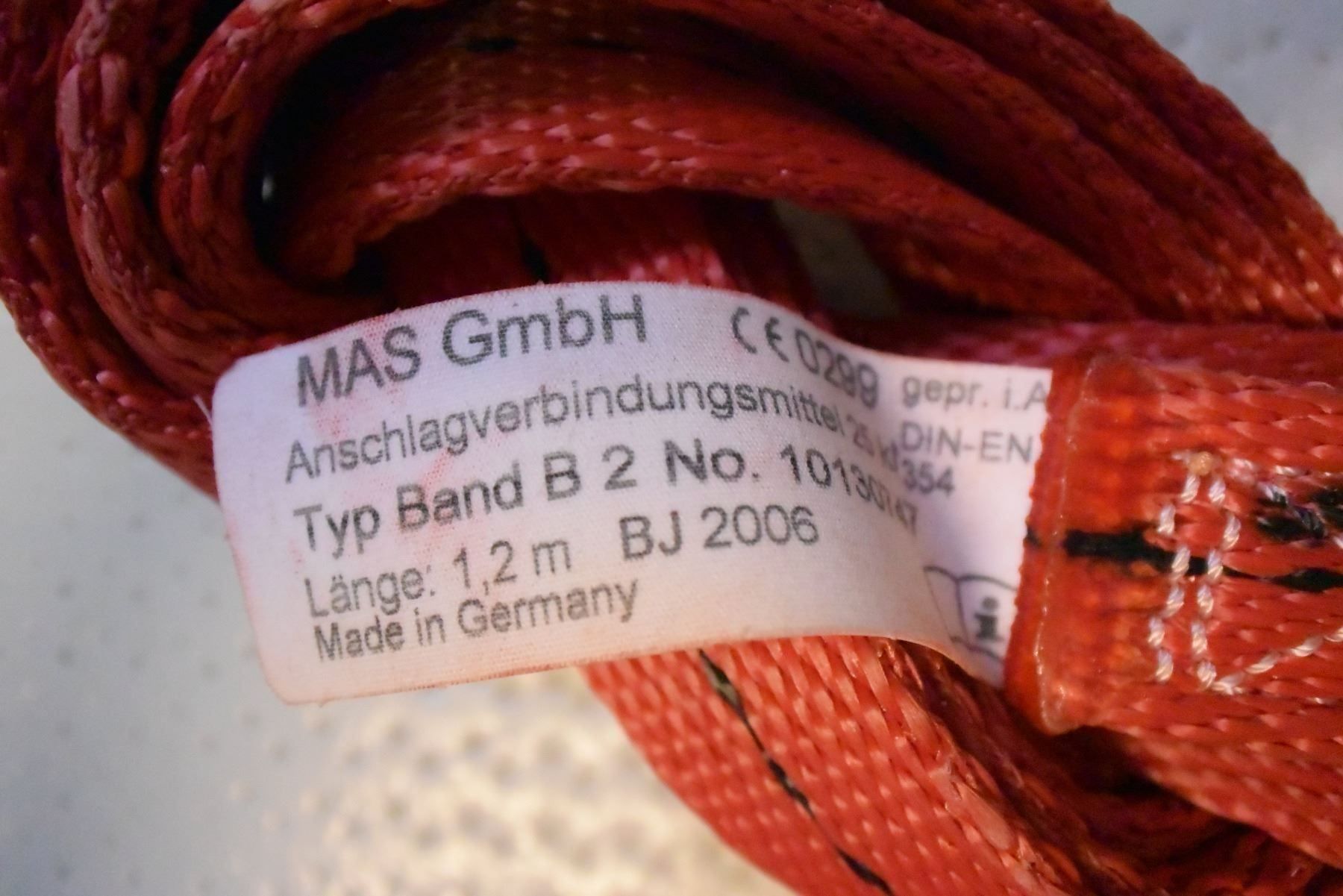 Attrezzatura da arrampicata: Bandschlingen 1,20m 25 kN rot 2Stk. – Nuovo (secondo la descrizione) da Münchenstein venduto da hebetechnik-shop 2