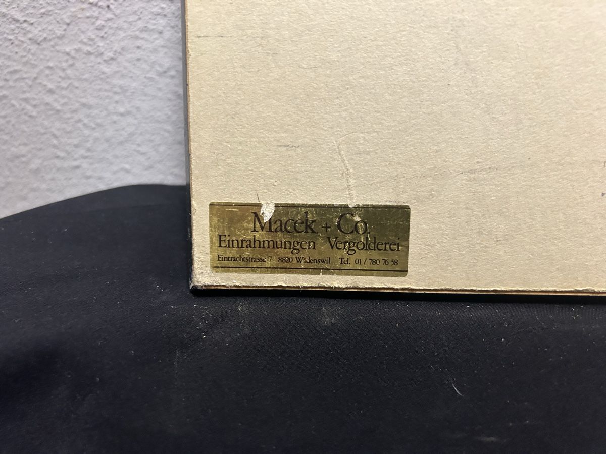 Dipinti: Wunderschönes Vintage-Ölgemälde auf Holzplatte – Usato da Glarus venduto da KunstWerkEr-LS87 6