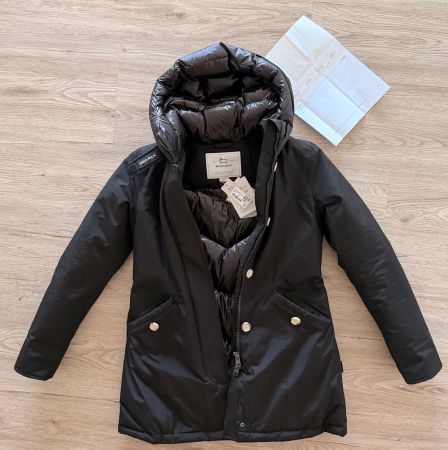 Woolrich Arctic Parka, Schwarz, Grösse M + Quittung