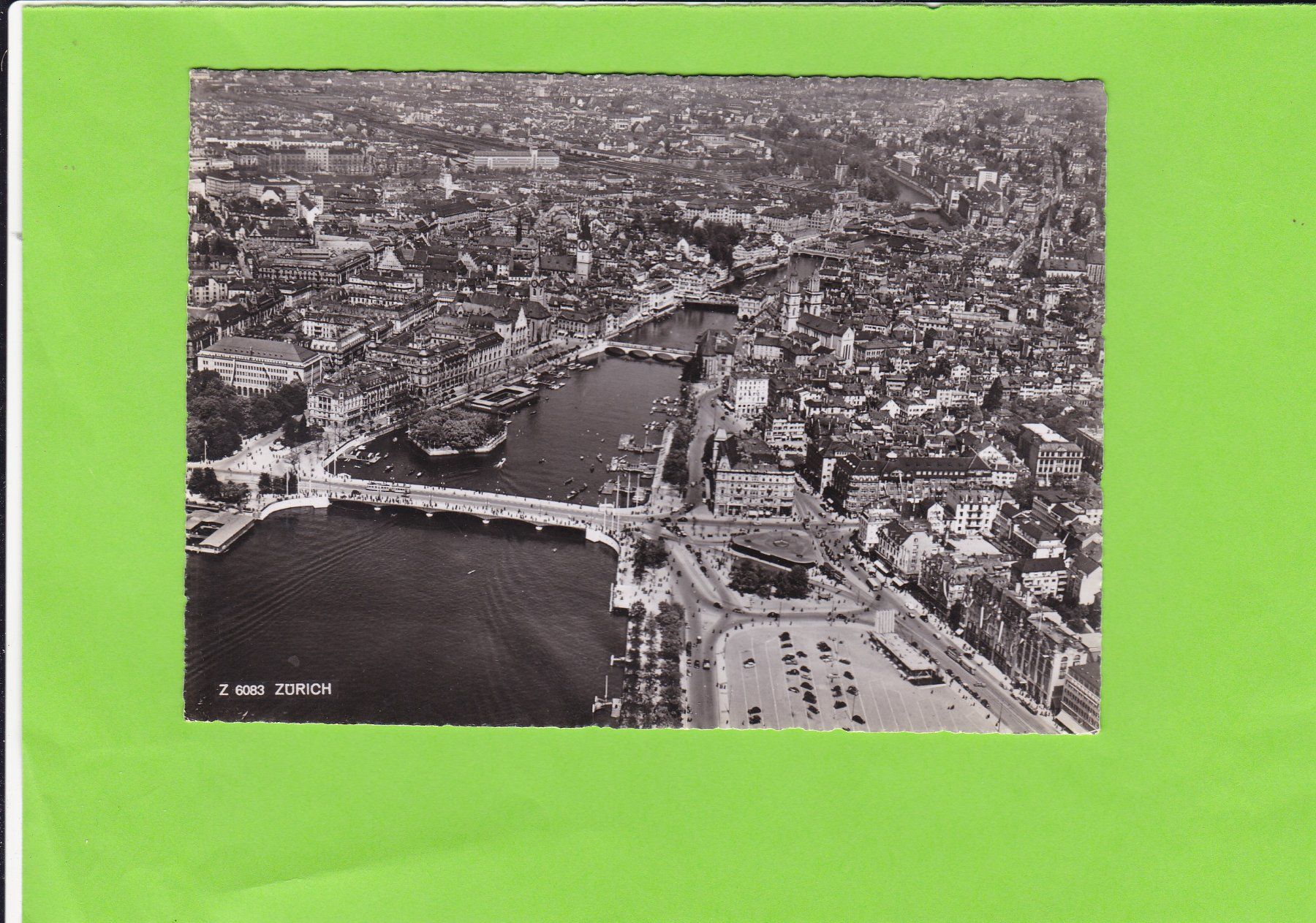 Cartoline postali: Flugaufnahme Zürich – Usato da St. Peterzell venduto da neckertal