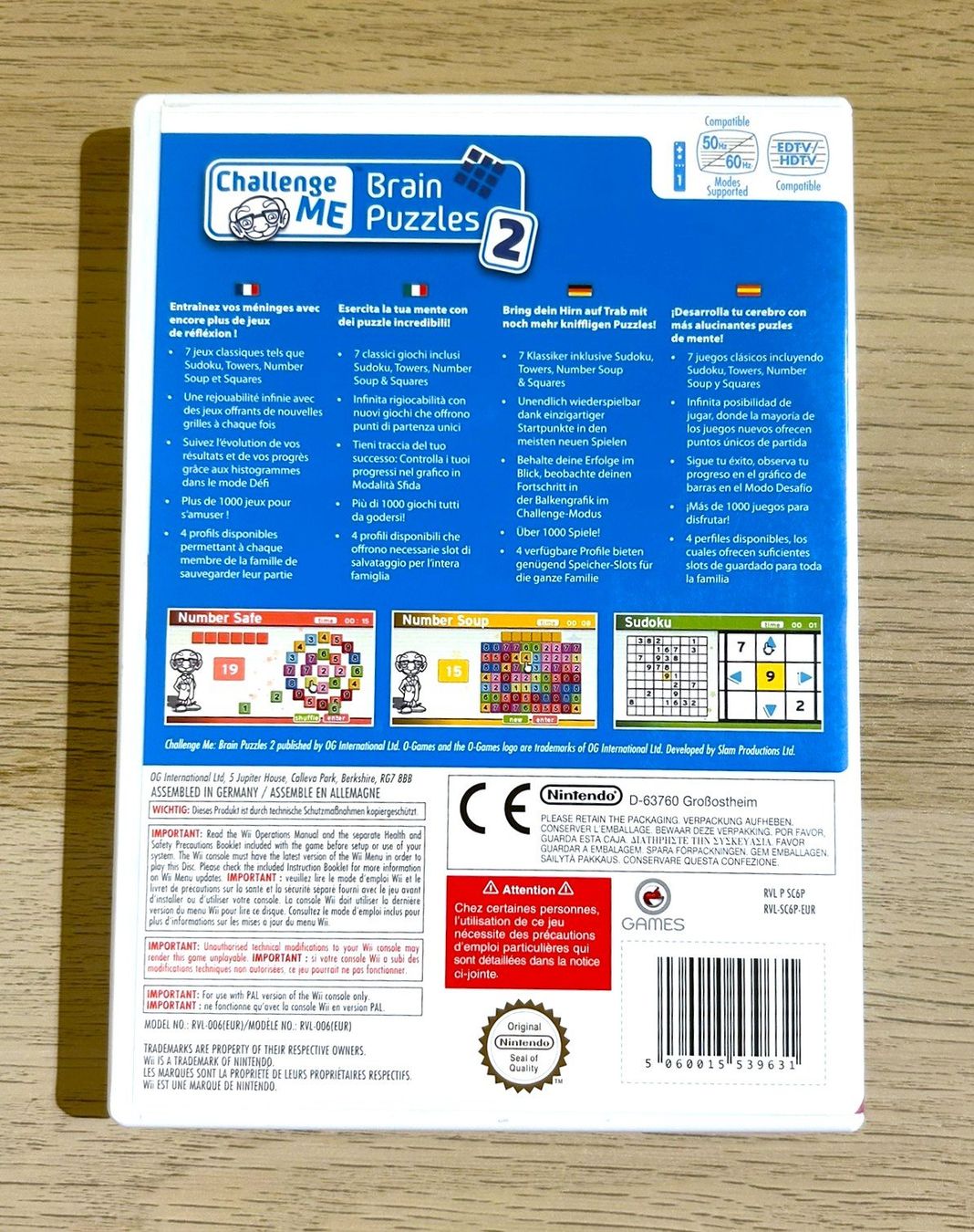 Nintendo Giochi: Challenge Me Brain Puzzles 2 Nintendo Wii – Usato da St. Gallen venduto da Alpine.Arcade 1