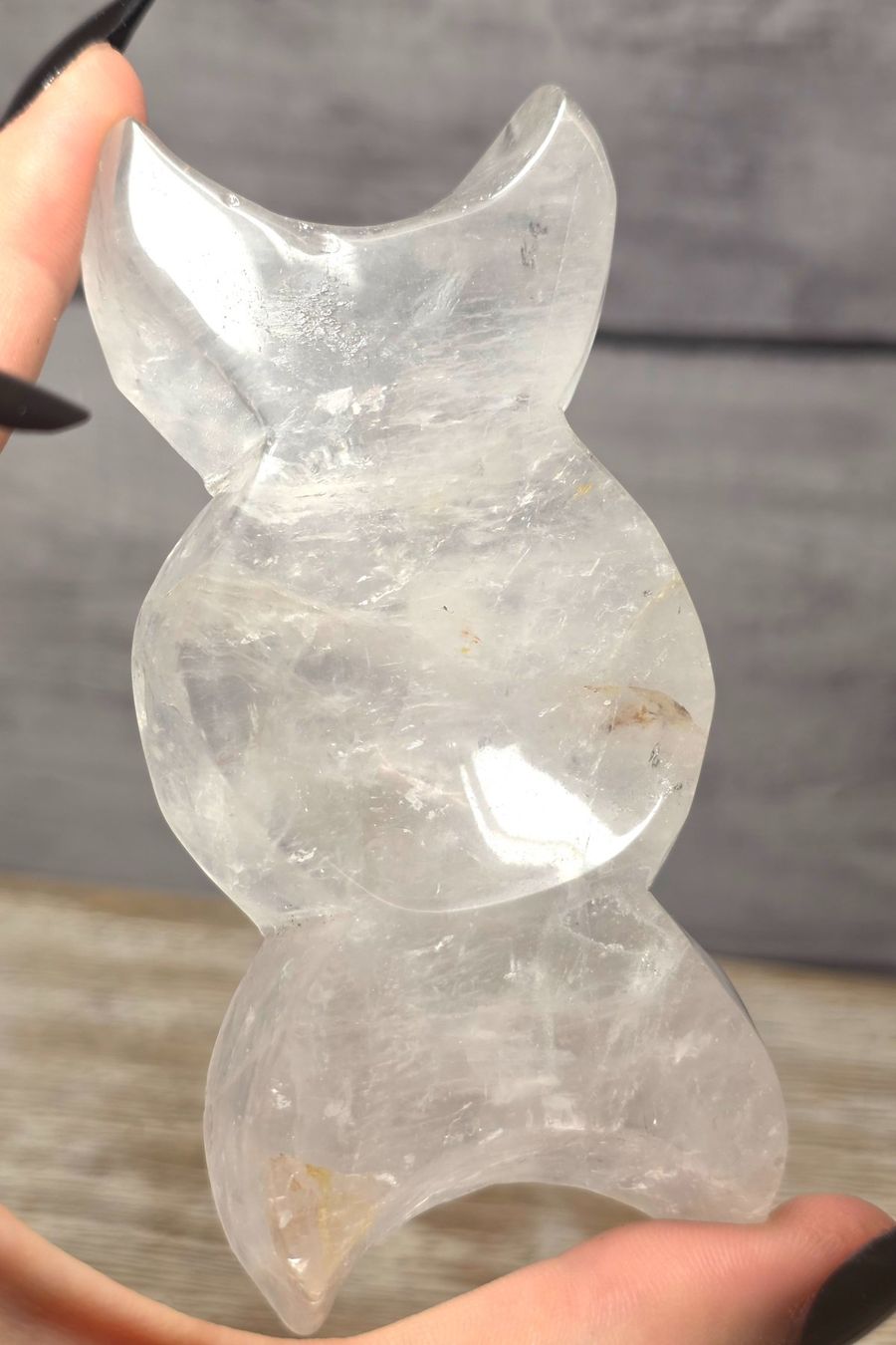 Minerali & Pietre curative: Bergkristall Mond Kugelhalter 150g – Nuovo e nell'imballaggio originale da Matzingen venduto da Shay_Crystalz