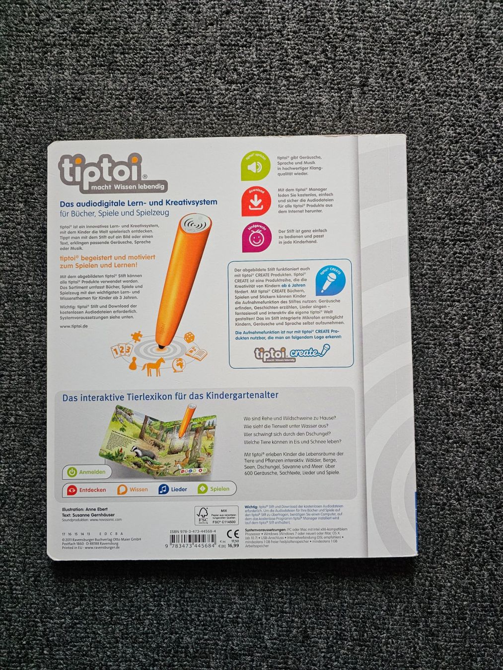 Libri: Tiptoi - Bilderlexikon Tiere – Usato da Rickenbach SO venduto da tahitian 1