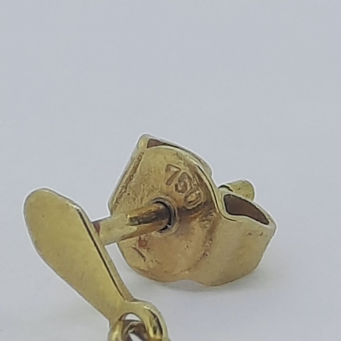 Orecchini pendenti & Orecchini a lobo: Edle Ohrstecker in 750 Gelbgold – Usato da Unterägeri venduto da Altgoldschmuck 6