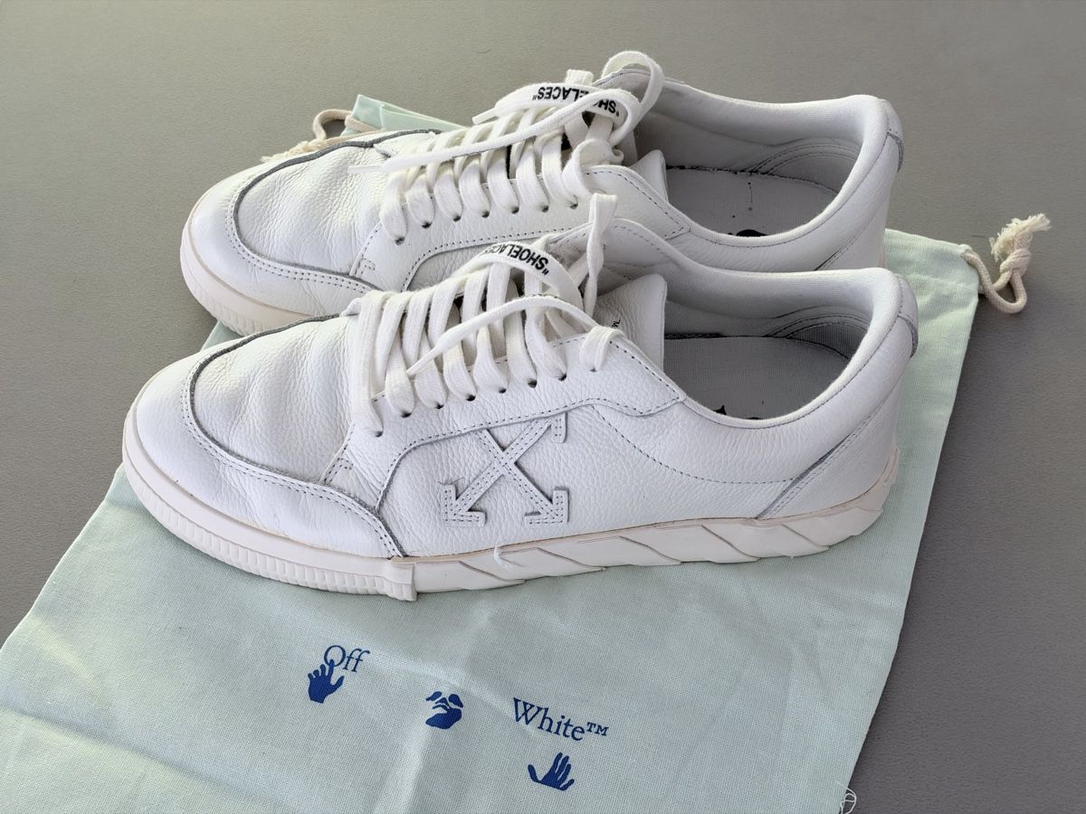Off-White Scarpe da uomo: Off-White Sneaker Low Vulcanized, Leder weiss, Grösse 42 – Usato da Luzern venduto da Sunnyside_71 3