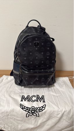 Rucksack MCM schwarz Visetos Muster neuwertiger Zustand
