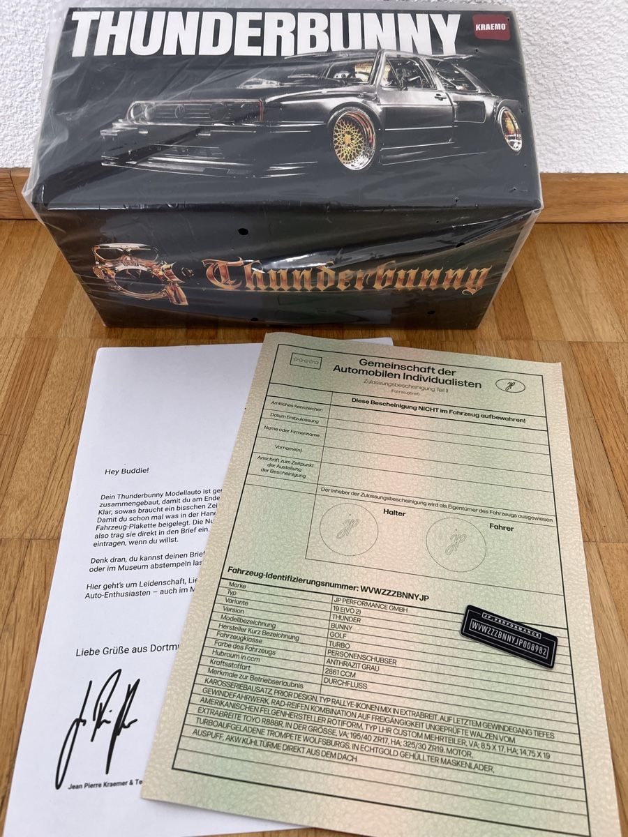 Minichamps Modellautos: JP Kraemo VW Golf Thunderbunny Modellauto – Neu (gemäss Beschreibung) aus Obfelden von Moscheli 5