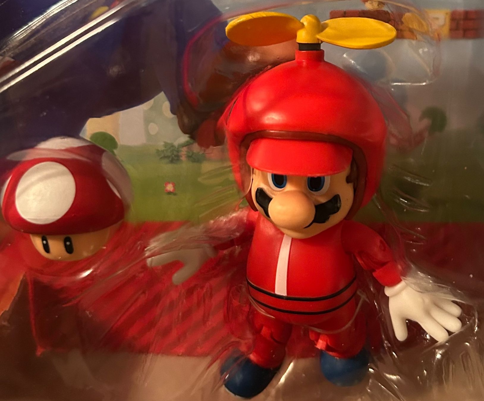Super Mario Propeller Mario mit Pilz, neu & OVP (Neu und ...