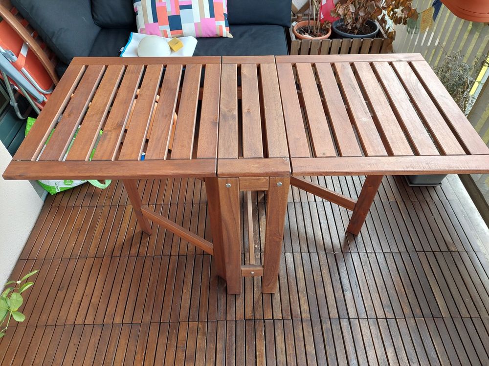 IKEA Gartentisch klappbar aus Holz Kaufen auf Ricardo