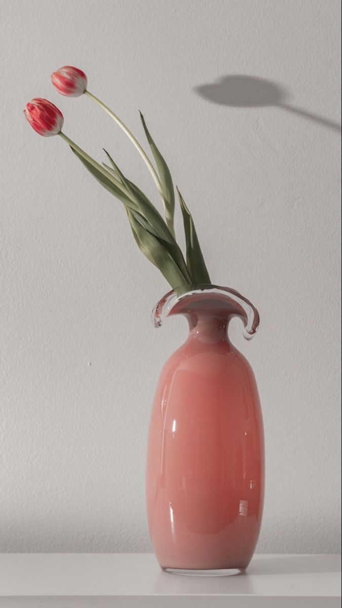 Murano Vasi & Recipienti: Rosa Murano Glas Vase – Usato da Zürich venduto da nojuma