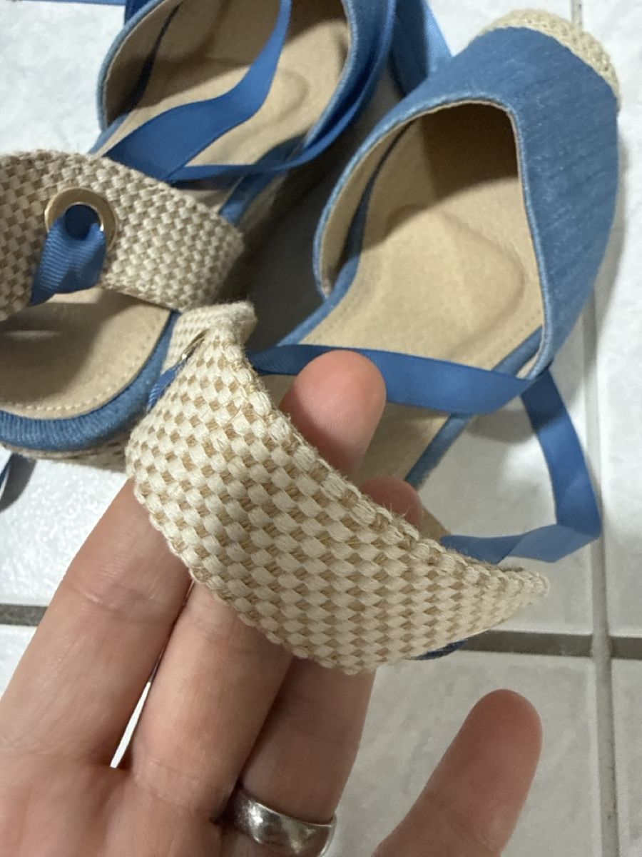 Damenschuhe: Denim Blue Espadrille Sandals - Summer Ready, Size 40 – Gebraucht aus Effretikon von lio_gjr8 3