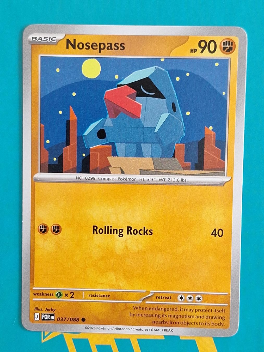 Pokémon Sammelbilder & Trading cards: Nosepass - Pokemon Perfect Order – Gebraucht aus Altstätten SG von GGsGameshop
