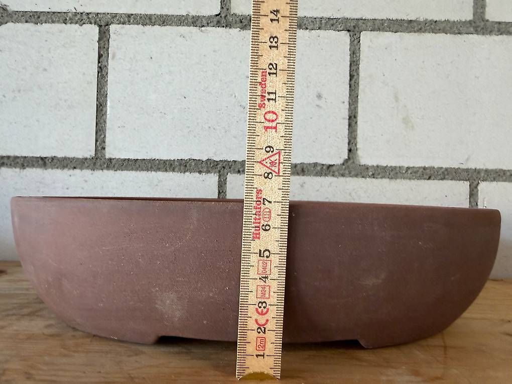 Vasi per fiori: Unglasierte Bonsaischale oval 29 cm – Usato da Mosen venduto da Philipp2025 2