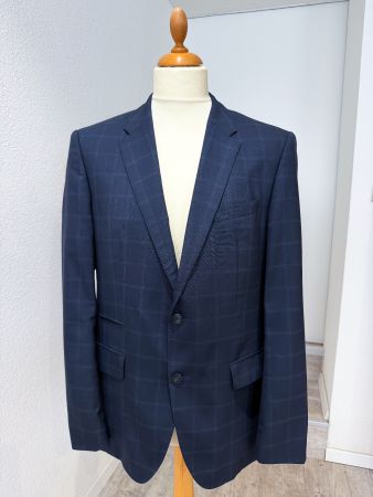 Tommy Hilfiger Tailored Sakko Gr. 50 Navy Windowpane Schurwo