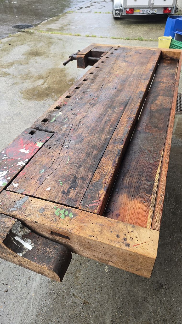 Banchi da lavoro: Alte Werkbank, Loft Style, 230cm lang – Usato da Oberaach venduto da Wicktrade 4