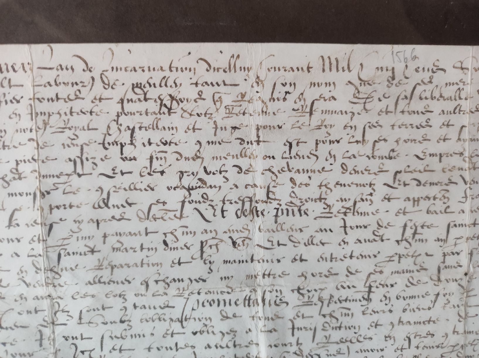 Dokumente: MANUSKRIPTE - MITTELALTER 1566 – Gebraucht aus Goldach von Gaip 5