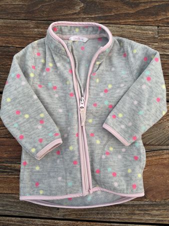 Fleecejacke Kinder Grösse 80 Pünktli mit Reissverschluss gut