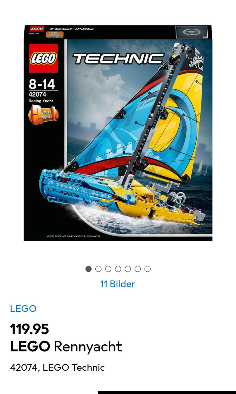 Lego Giocattoli: Lego Rennyacht 42074 – Usato da Lützelflüh-Goldb venduto da Phao01 1