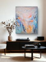 Originalgemälde auf Leinwand 100x120 cm, orange Day, Unikat!