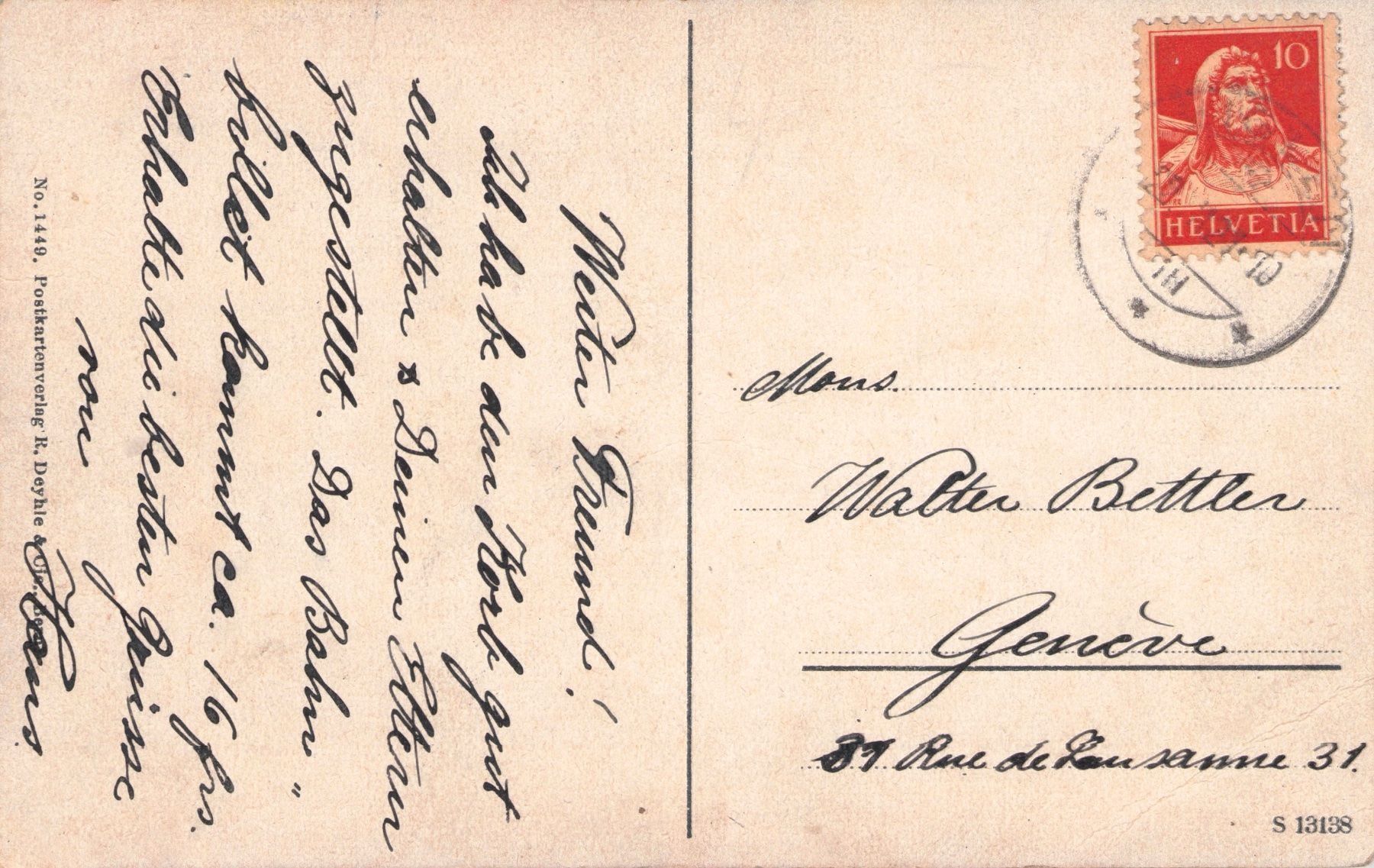 Cartoline postali: Biglen im Emmental // Dorf circa 1910 – Usato da Basel venduto da intermezzo12 1