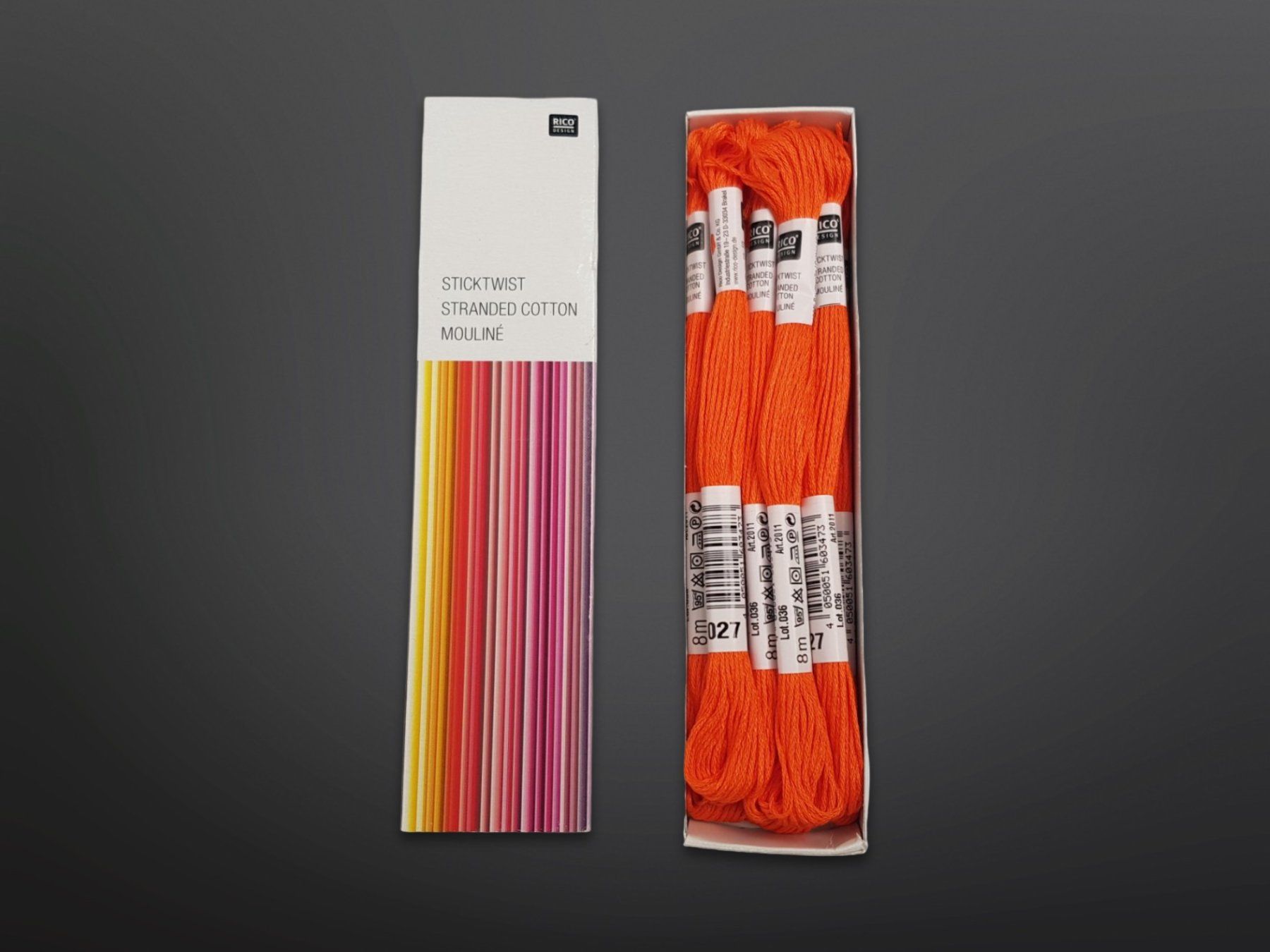 Cordicelle & Fili: RICO DESIGN oranges Stickgarn – Nuovo (secondo la descrizione) da Suhr venduto da Restwert_Suhr 1