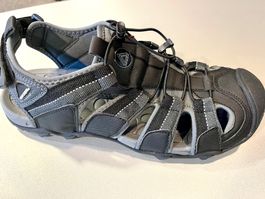 Herren Outdoorsandalen,  LHOTSE France, Gr.46, schwarz/grau