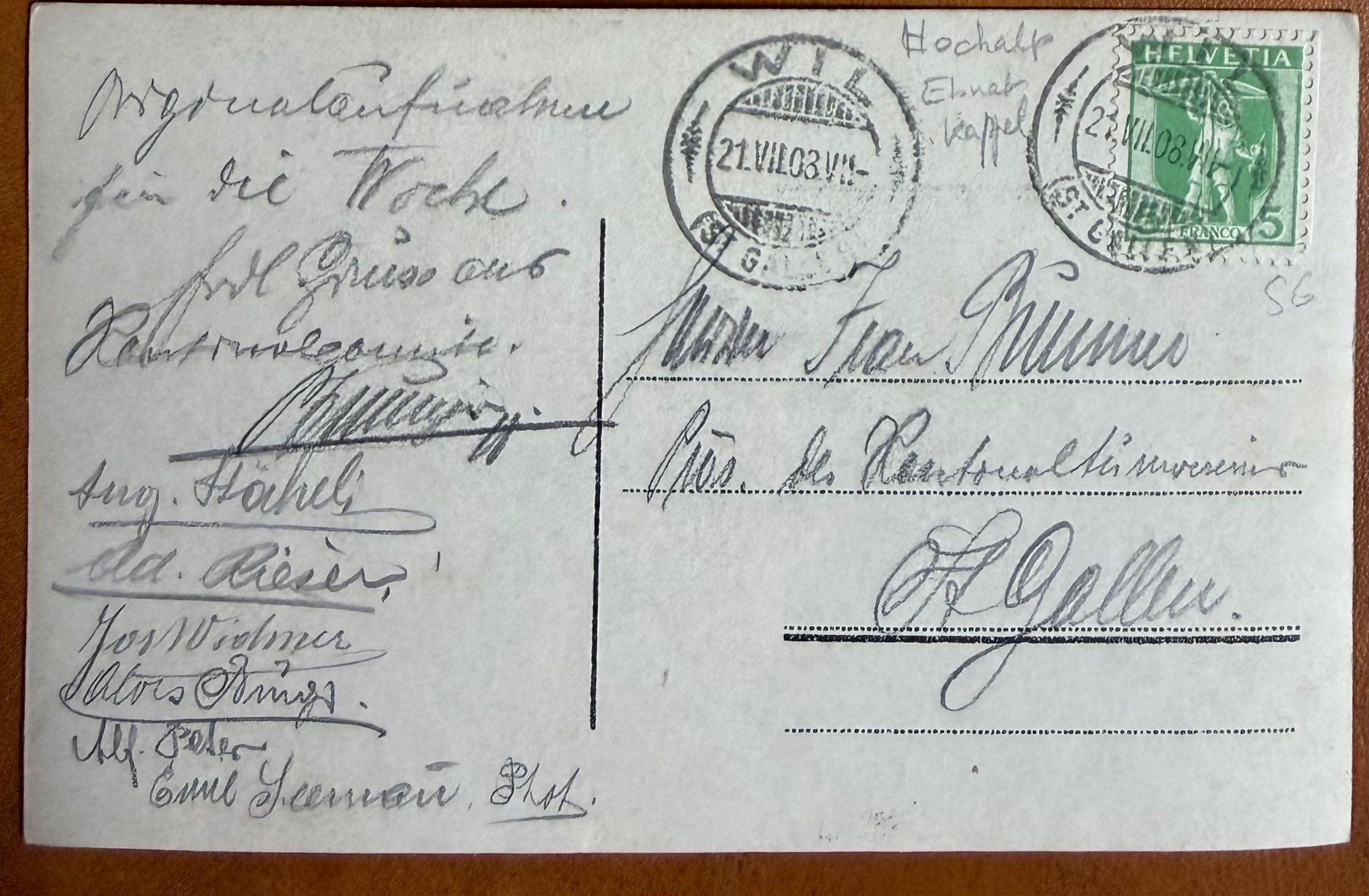 Cartes postales: Ebnat - Kappel - Hochalp 1903 ? - Animation – D'occasion à Lutry par Ediego 2