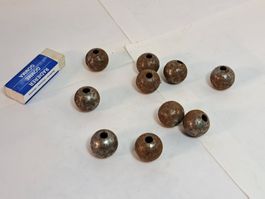 10 schöne Hohl Kugeln, Durchmesser ca. 2.2cm (LOT464#NSH6)