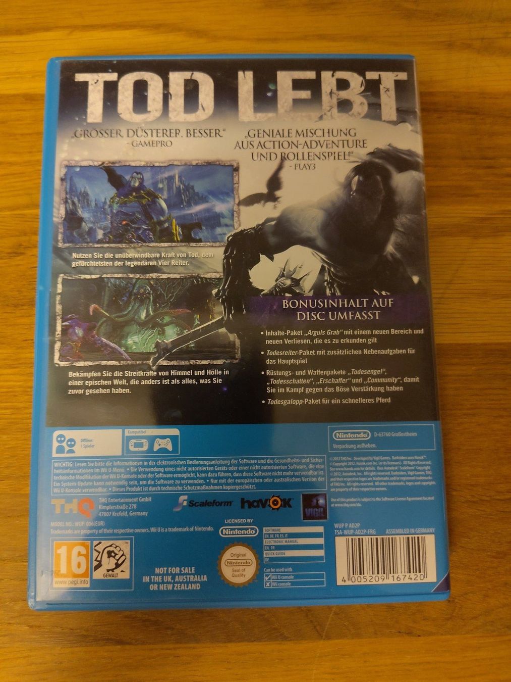 Nintendo Giochi: Darksiders II  - Nintendo Wii U – Usato da Kloten venduto da SuperRetroPixels 1