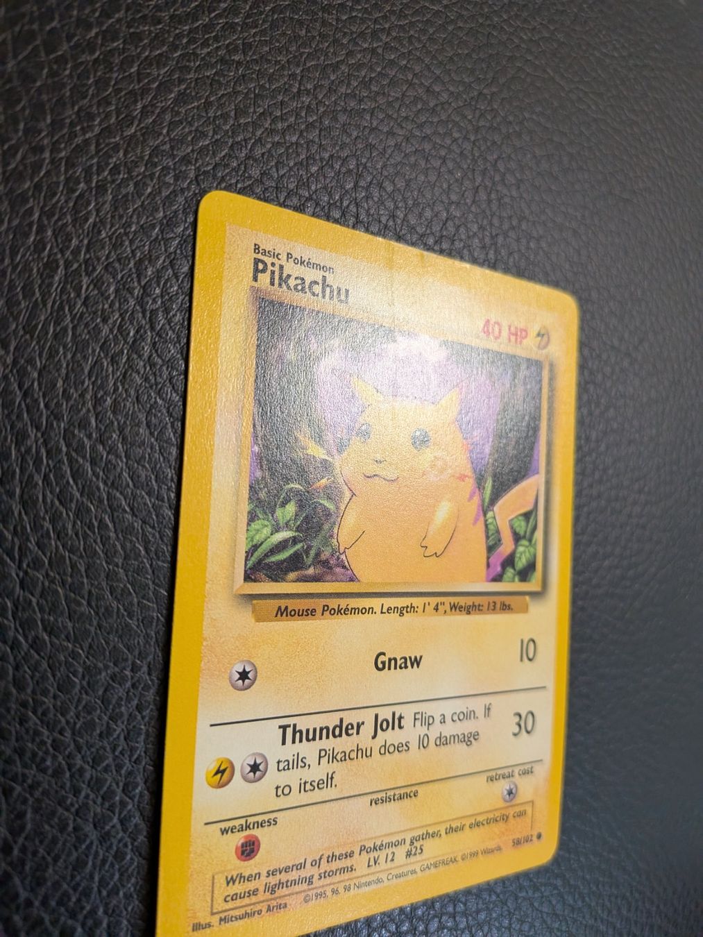 Pokémon Carte collezionabili: 1999 Base Set Pikachu 58/102 Ab 1 – Usato da Paradiso venduto da Pkmn10 1