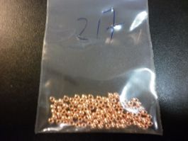 100 perles tungstène cuivre 2,70 mm
