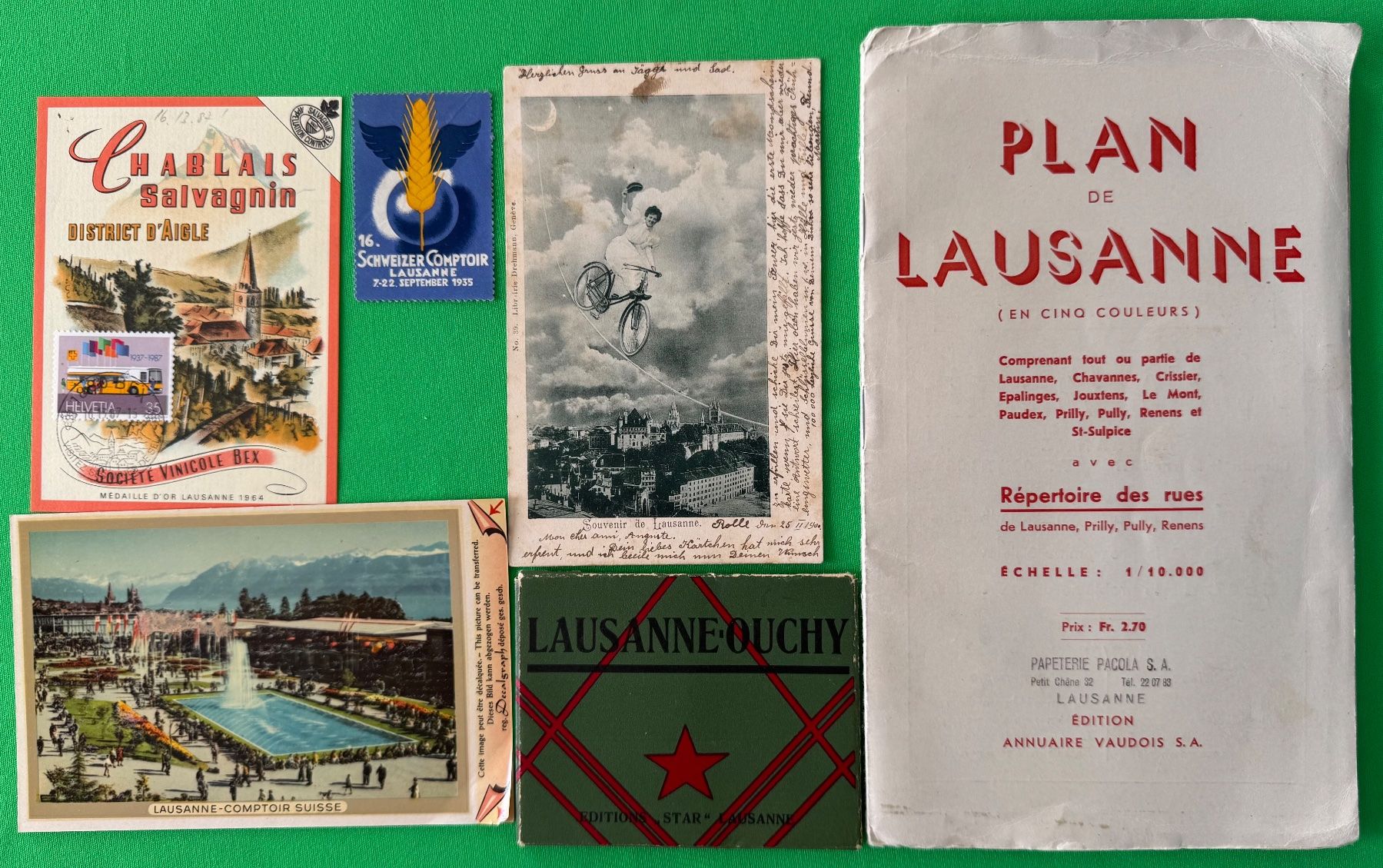 Cartoline postali: Sammlung "Lausanne", alte Karten und Briefe – Usato da Olten venduto da Pjotr8 9