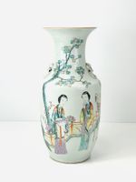 Antike Qianjiang Vase China Famille Rose Republik-Zeit
