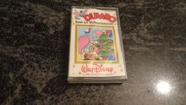 DUMBO  KASSETTE  GANZER TONTRÄGER GEPRÜFT   OK   WALT DISNAY