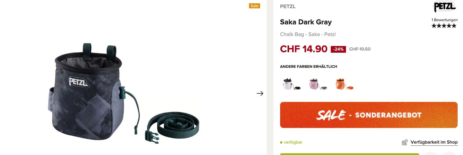 Taschen: Calk bag / Magnesium Beutel, PETZL – Neu (gemäss Beschreibung) aus Uitikon Waldegg von AnjS27 5